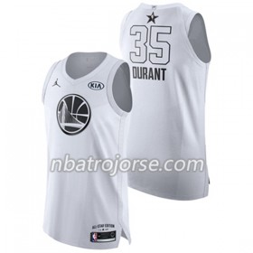 Män Golden State Warriors Tröja Kevin Durant 35 2018 All Star Jordan Brand Vit Swingman